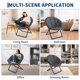 thumbnail image 4 of Yeshouse Silla de piso plegable extragrande con asiento de felpa antideslizante para adolescentes y adultos, ideal para dormitorio o sala de estar, 4 of 9