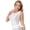 A White, variant on iiniim Women Glossy Sleeveless Workout Sports Tank Tops Shirts Vest Black M