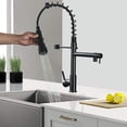 thumbnail image 1 of Matte Black Kitchen Faucet, Utility Faucet for Kitchen Sink with Easy Cleaning Features, Durable and Stylish Design for Your Modern Home, 1 of 5