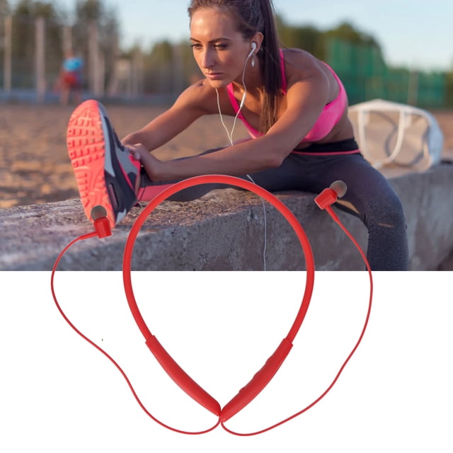 Neckband Sport Earphone, Noise Reduction Neckband Headphones ABS Stable for Sports