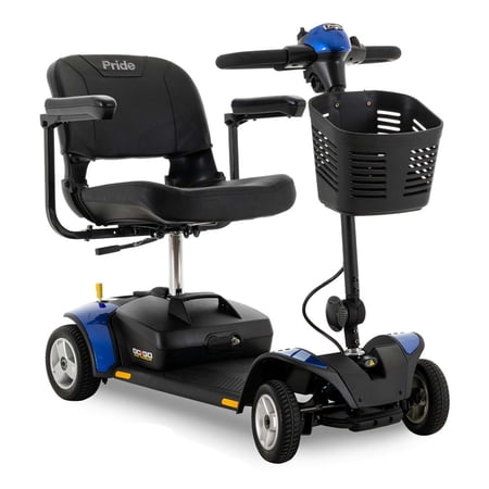 Pride Mobility Go-Go Elite Traveller 4-Wheel SC44E w/ 12 AH Mobility Scooter, Blue