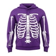 thumbnail image 4 of Rhuody Men Halloween Hoodies Long Sleeve Sweatshirts Cartoon Graphic O Neck Pullover Sweatshirt 3Xl Purple, 4 of 4