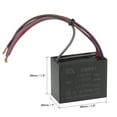 thumbnail image 3 of Uxcell 4.5/5/5uF 250V AC 4 Wires CBB61 Ceiling Fan Capacitors 3 Pack, 3 of 7