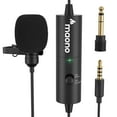 thumbnail image 3 of Microphone Lavalier Rechargeable, MAONO Micro à Condensateur Omnidirectionnel à Pince pour Col à Revers avec Indicateur DEL pour Baladodiffusion, Enregistrement, ASMR, Compatible avec iPhone, Android, Téléphone Intelligent, Caméra, PC, AU-100R, 3 of 15