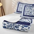 thumbnail image 4 of Erosebridal Floral Bloom Quilt King,Vintage Print King Coverlet Set For Girls,3pcs, 4 of 7