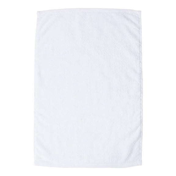 Q-Tees Deluxe Hemmed Hand Towel Size One Size Color Whites
