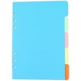 thumbnail image 1 of Miangastore 5Pcs Refill Paper Colorful Binder Dividers Organizer Paper Dividers Durable Refill Paper School, 1 of 9
