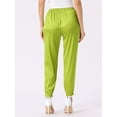 thumbnail image 4 of DARING DIVA Women's Drawstring Elastic Waist Ankle Length Joggers S Fluorescent Yellow, 4 of 6