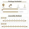 thumbnail image 5 of Yokila Farmhouse Brown Curtain Rods for Windows 36 to 150 Inches Adjustable Length Heavy Duty 1" Diameter Single Window Curtain Rod with Decorative Finials for Living Room Bedroom Dining Room Kitchen, 5 of 12