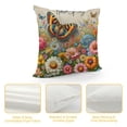 thumbnail image 4 of Leisuo Pillow Covers Hello Spring Vase Flowers Butterfly Soft Microfiber Pillowcases Closure Bed Pillow Shams for Bedroom Sofa Car, 4 of 5