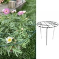 thumbnail image 4 of 3 Pack Round Peony Cages and Supports Grow Through Grid Plant Brace,16.5 inch Height Plant Support Stake for Small Plant Flower Vegetable, 4 of 9