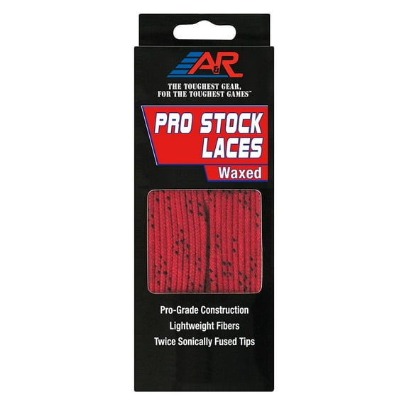 A&R Sports Pro-Stock Laces Red 84" - Waxed