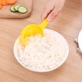 thumbnail image 2 of 4pcs Cuchara semicircular de arroz Pala Porridge Cuchara Simple Sushi Cuchara de arroz Moldes, 2 of 5