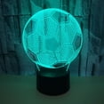 thumbnail image 1 of Regalo de fútbol para niños y niñas, luz nocturna de fútbol para niños, lámpara de ilusión óptica 3D, decoración de dormitorio, 7 colores cambiantes, regalo de cumpleaños y Navidad., 1 of 5