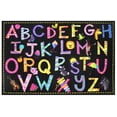 thumbnail image 1 of Tapis rectangle amusant pour enfant Amusant de A à Z multicolore nylon, 1 of 2