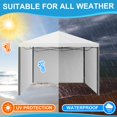 thumbnail image 4 of Paneles Laterales para Carpa Vincreem 6 Piezas para Carpa Plegable 3x3m Blanco, 4 of 7