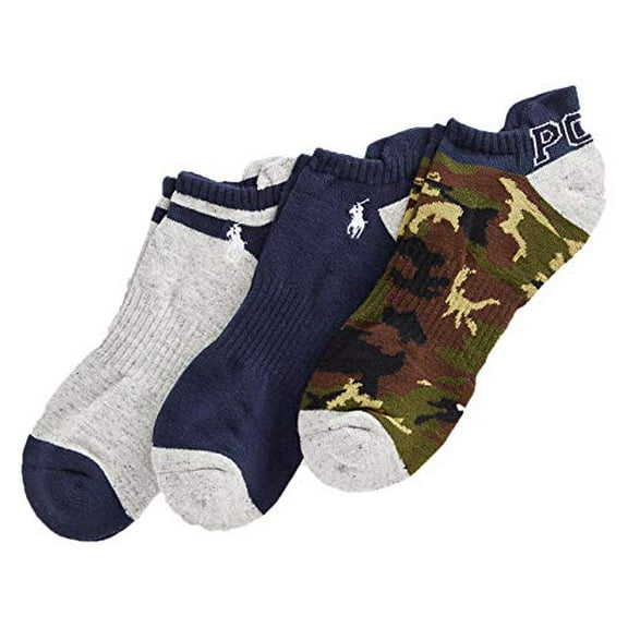 Polo Ralph Lauren Men's Camo Low-Cut Sock 3-Pack Size 10-13 (Multi)