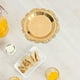thumbnail image 3 of Plato para almacenar alimentos, bandeja para servir, plato de frutas, plato de dulces de 11 cm, de metal para niños pequeños. Oro, 3 of 9