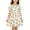 Beige, variant on Summer Floral Dresses Girls Kids Puff Sleeve Cute Vacation Dress Square Neck Cotton Ruffle Sundress Pink, 5 Years