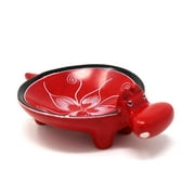 Red Hippo Soap Dish, Bathroom Accessories, Trinket Bowl,