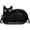Black A, variant on Punk Style Crossbody Bag Gothic Dark Pain Bag Cartoon Bat Cat Shaped Shoulder Bag PU Leather Messenger Bag