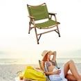thumbnail image 5 of Green Outdoor Folding Chair Beech Wood Picnic Camping Portable kermit Chair, 5 of 8