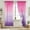 Purple, variant on PONPRNGY Gradient Color Sheer Voile Curtains, Rod Pocket Window Screening for Bedroom, Living Room, Hotel, 1 Panel, 52 x 83 Inches