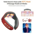 thumbnail image 3 of 1 pcs Neck Massager with Heat , Pain Relief with Deep Tissue, Hands-Free Portable, 6 Modes 9 Levels Hand Massage Simulation, Intelligent Massage for Sore Relief, A Gift with Free Handbag, 3 of 9