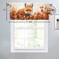 thumbnail image 4 of Fox Kitchen Curtain Valances Forest Animals Autumn Maple Window Treatment Valance Curtains for Bathroom 54 by 18 in, 1 Panel, 4 of 6