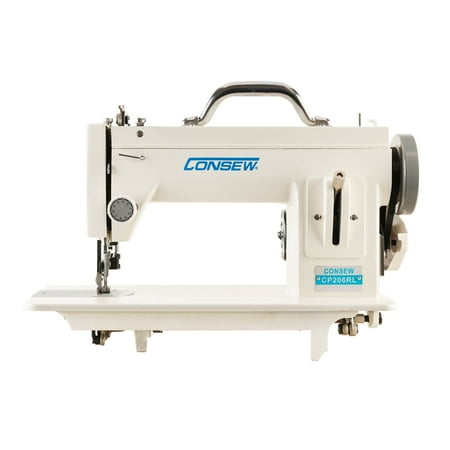 Consew CP146RL Portable Zig-Zag Walking Foot Lockstitch Sewing Machine, Built-In 110VAC Motor & Deluxe Foot Control, Reverse Stitch, Heavy-Duty Canvas Vinyl Leather Sail Upholstery Repair