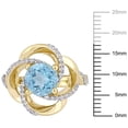 thumbnail image 2 of Everly Women's Topaz Yellow Gold Plated Ring, 2 of 8