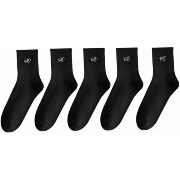 Cotton Sock for Women, 5 Pack Calf Socks