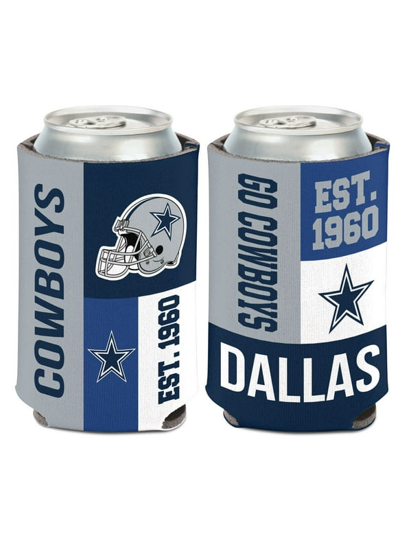NFL Dallas Cowboys Color Block 12oz Can Cooler, Collapsible