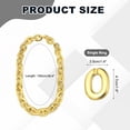 thumbnail image 2 of Plastic Chain Necklace, 39 Inch Hip Hop Rapper Chunky Chain Fake Thick Gold Chains Jewelry Party Costume Necklace Accessory for Men Women (Gold), 2 of 6
