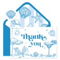 thumbnail image 1 of Paquete de 24 tarjetas de agradecimiento FYSUIMU con tema de playa azul, 10 x 15 cm, 1 of 7