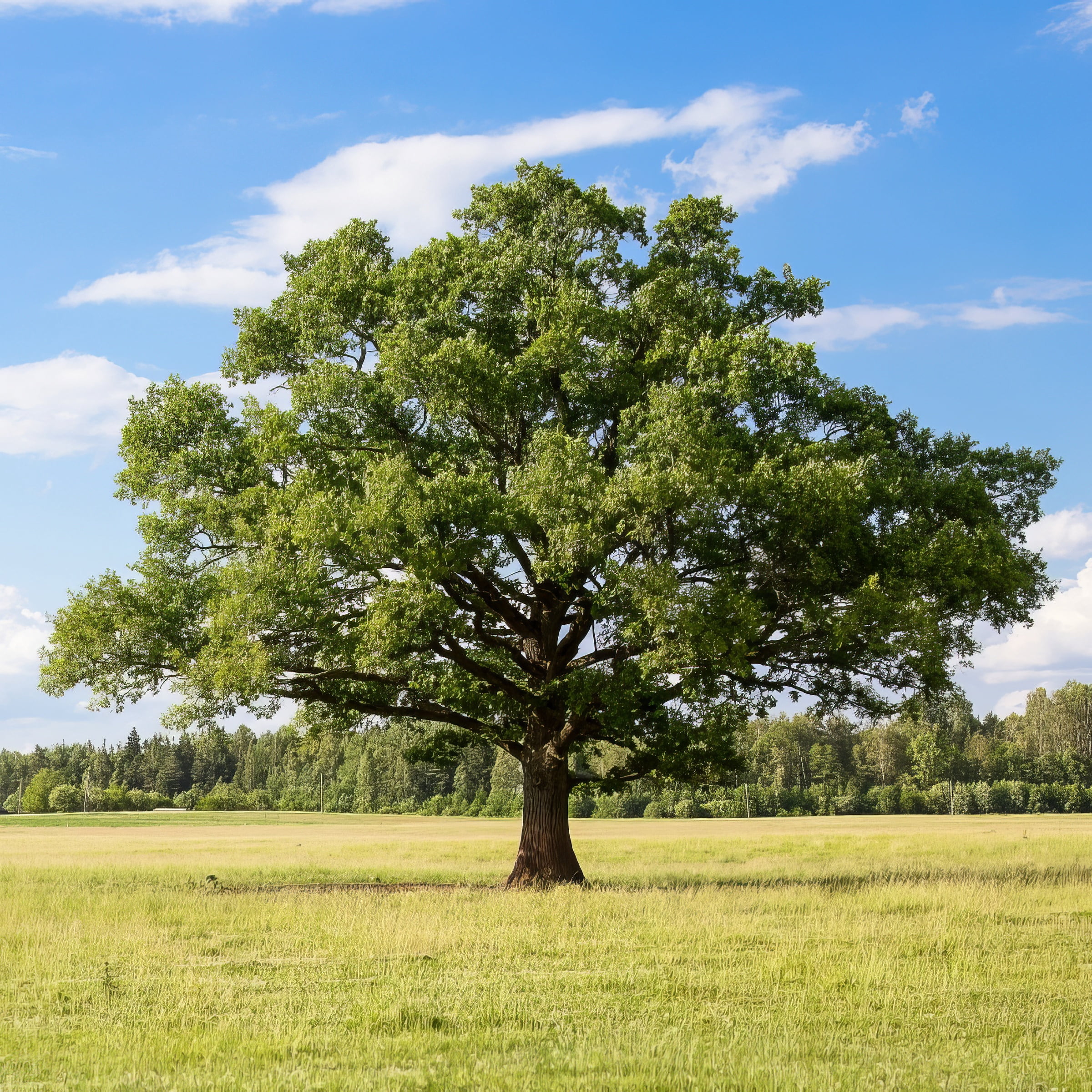 3 gal Overcup Oak Live Tree with Full Sunlight