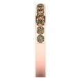 thumbnail image 4 of 0.39 ctw Wedding Band for Women - 18K Rose Gold Simulated Champagne Diamond Stackable Eternity Ring, 4 of 6