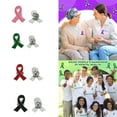 thumbnail image 2 of Aellinatey Hope Ribbon Brooch Pins Pink Ribbon Pins Breast Cancers Awareness Lapel Pins, 2 of 21