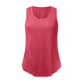 thumbnail image 6 of Crop Tank Tops for Women Fashion Solid Summer Tank Tops for Women Adjustable Soft Square Neck Sleeveless Shirts Womens Camisole Button Casual Henley Tops Shirts, 6 of 7