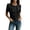 Black, variant on Kaemgyyd Shirts for Women Dressy Ruffle Front Round Neck Top Button up Short Sleeve Business Casual Summer Blouse