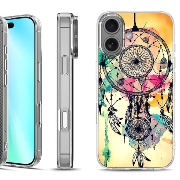 For iphone 16 Phone Case Cover, by OneToughShield - Dream Catcher Color