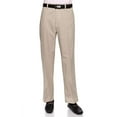 thumbnail image 6 of AKA Men's Work Pants Cotton Twill - Traditional Fit Slacks Flat-Front Black 34 X-Long, 6 of 25