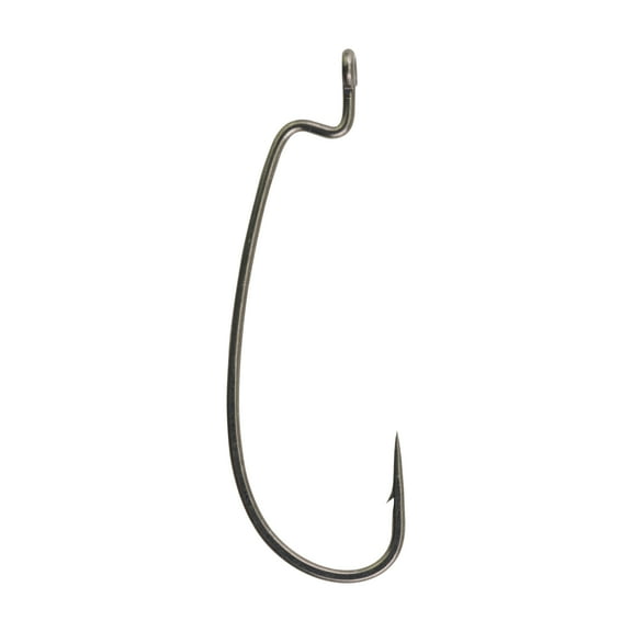 Berkley Fusion19 Hooks Offset Worm Size 4/0, Smoke Satin, Per 6