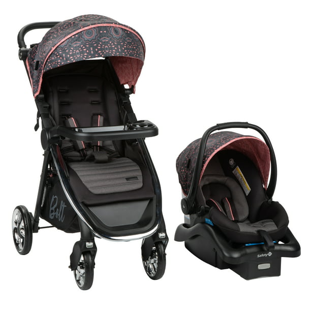 Monbebe Bolt Travel System Stroller And Infant Car Seat Pink Boho Com - Newborn Boy Car Seat And Stroller