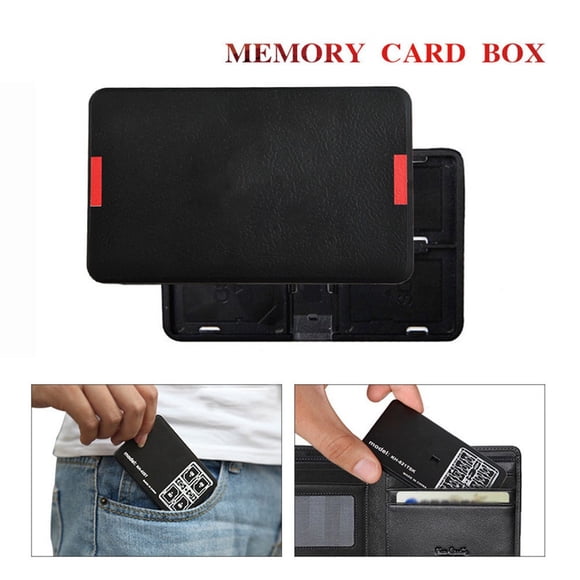 Soporte de Almacenamiento Disfrute para Tarjetas de Memoria 16 Ranuras SD TF SIM NANO