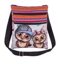 thumbnail image 1 of Crossbody Bag Fashion Ethnic Style Owl Pattern Zipper Shoulder Bag for Women, 1 of 3