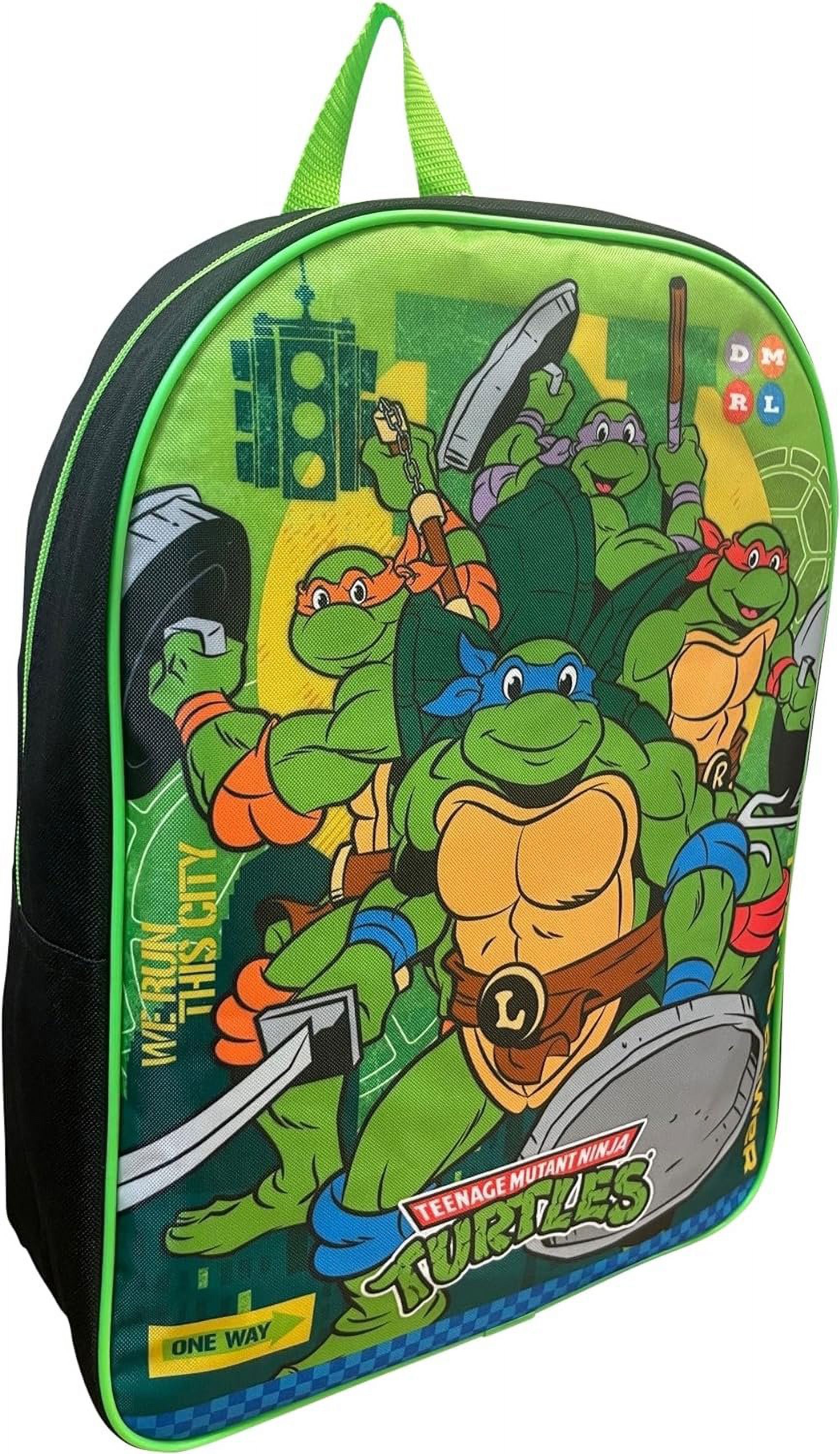 Mochila escolar con licencia de 15 pulgadas para niños, Tortugas Ninja 2