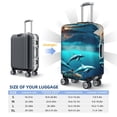 thumbnail image 5 of Haiem Hawaiian Ship Dolphin Luggage Cover Printed Suitcase Covers for Luggage Elastic Washable Suitcase Protector Fits 18-32 Inch Luggage-Large, 5 of 8