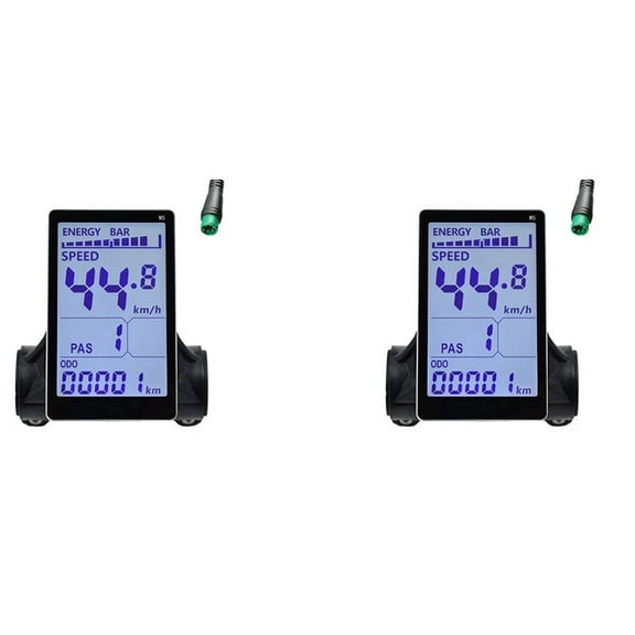 2X M5 Electric Bike LCD Display Meter 24V 36V 48V 60V E Scooter Panel Screen for Mountain Bike(5PIN)