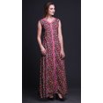 thumbnail image 3 of Bimba Floral Women V Neck Sleeveless Front Slit Casual Maxi Printed BohoDress-XXX-Large, 3 of 5